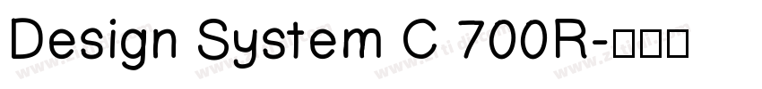 Design System C 700R字体转换